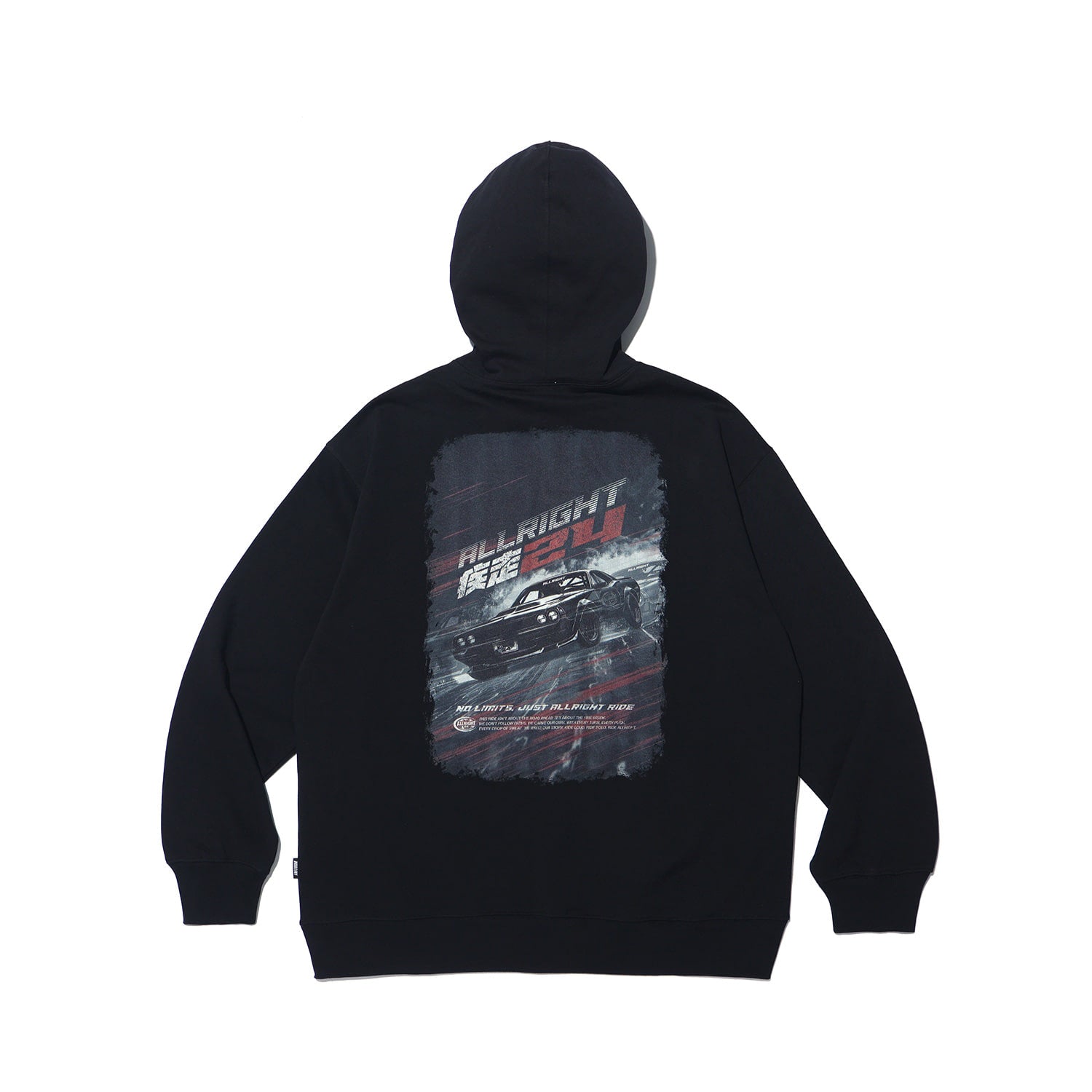 เสื้อฮู้ด ALLRIGHT Run (สีดำ)