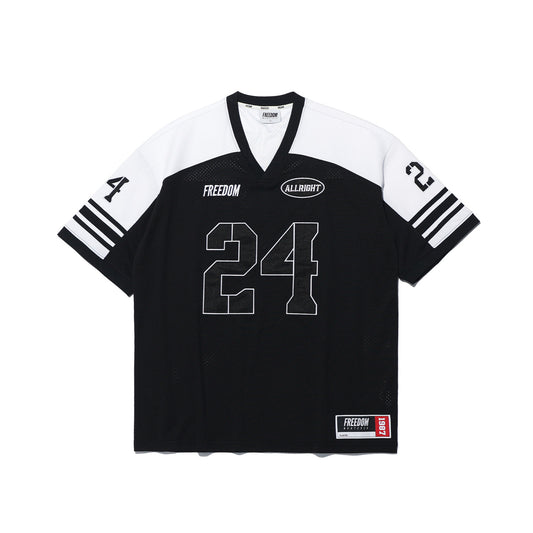 ALLRIGHT เสื้อรักบี้ (ดำ/ขาว)