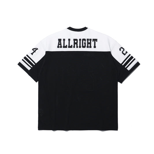 ALLRIGHT เสื้อรักบี้ (ดำ/ขาว)