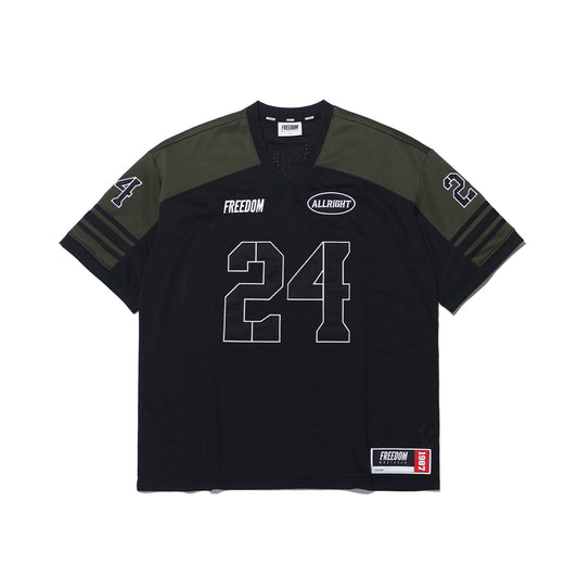 เสื้อรักบี้ ALLRIGHT Globe (สีดำ/เขียวมะกอก)