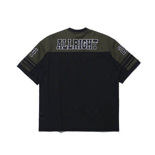 เสื้อรักบี้ ALLRIGHT Globe (สีดำ/เขียวมะกอก)
