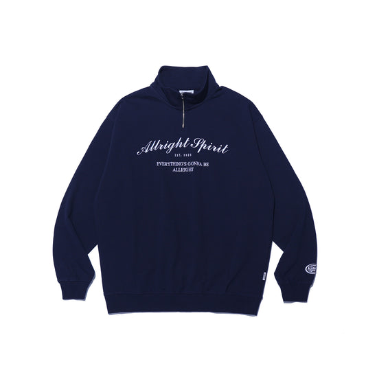 เสื้อ ALLRIGHT Spirit Half Zip-Up (สีกรมท่า)