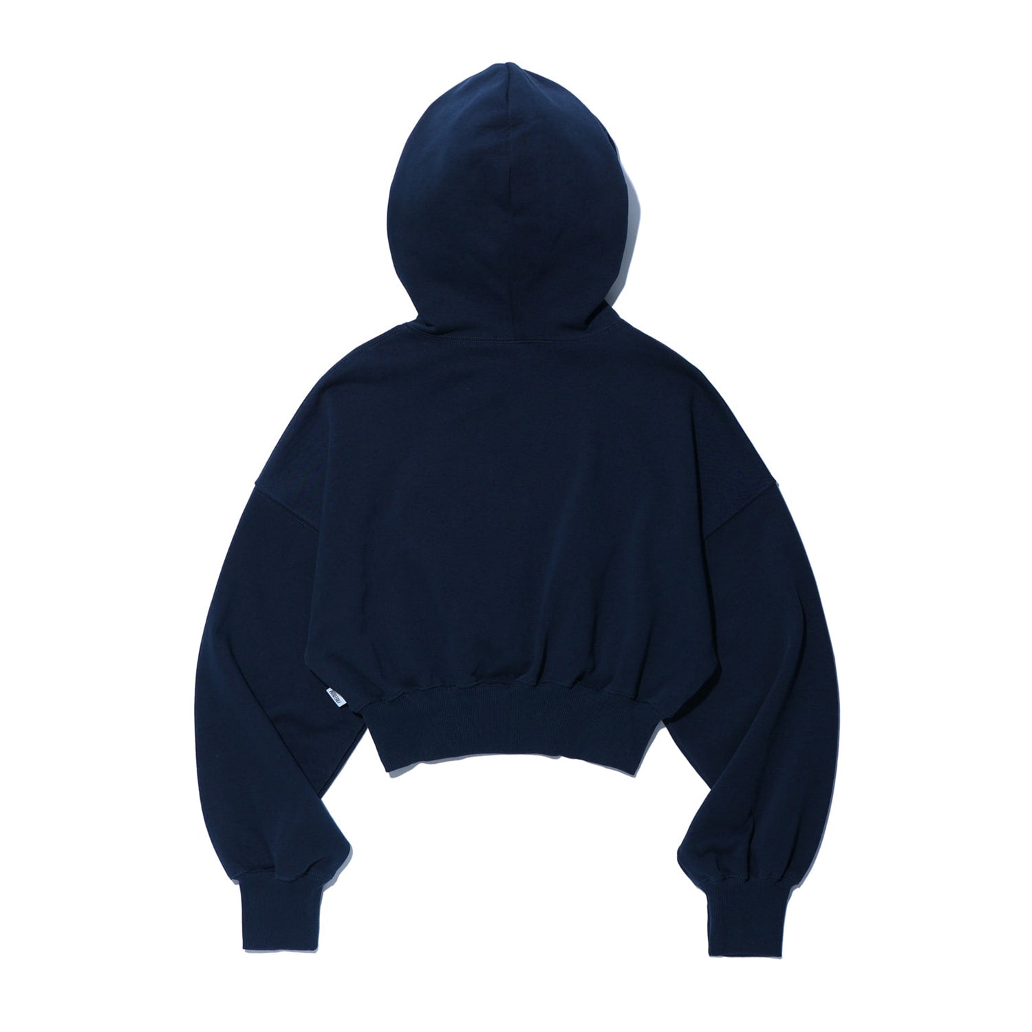เสื้อฮู้ดดี้ครอปปักตัวอักษรสำหรับผู้หญิง (สีกรมท่า)