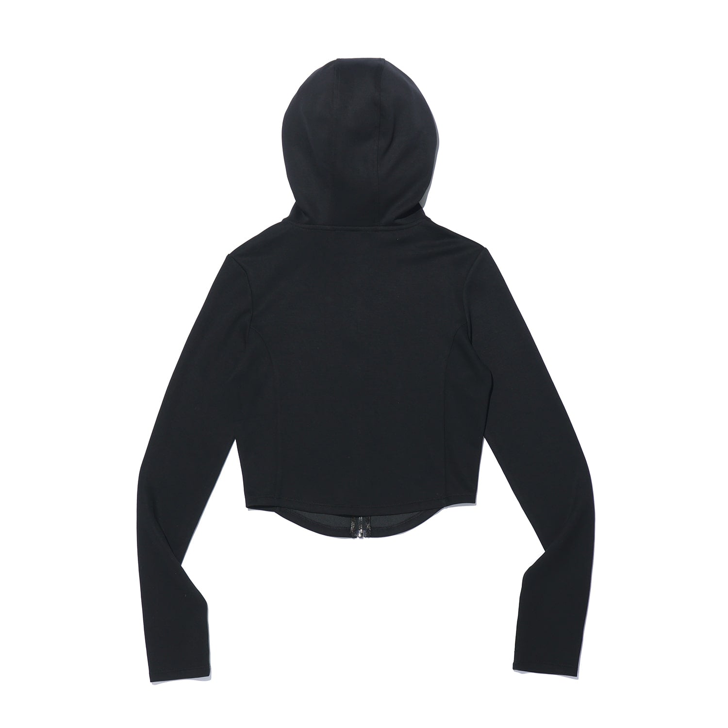 เสื้อฮู้ดซิปผู้หญิงโอลิมเปียรุ่นสลิม (สีดำ)