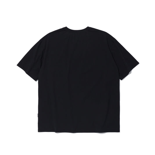 เสื้อยืดทรงหลวมกำลังดี (สีดำ)