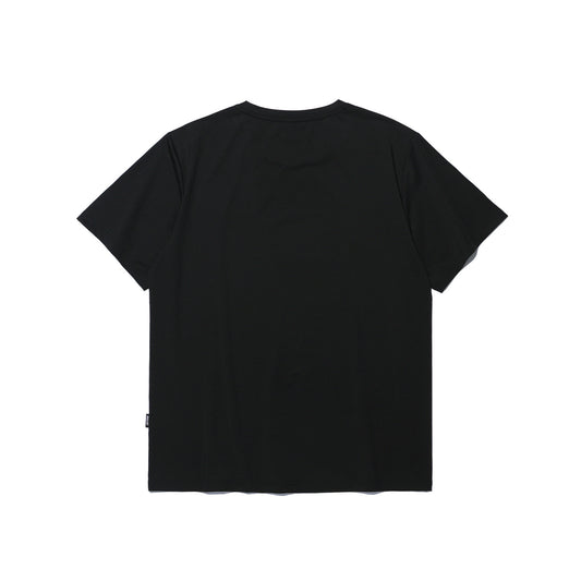 เสื้อยืดกล้ามเนื้อตาข่ายสี่เหลี่ยม (สีดำ)