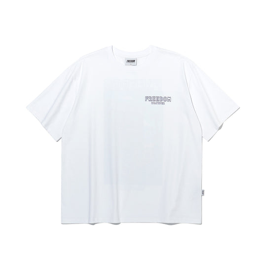 เสื้อยืดพิมพ์ลายกล้ามเนื้อสัตว์ (สีขาว)