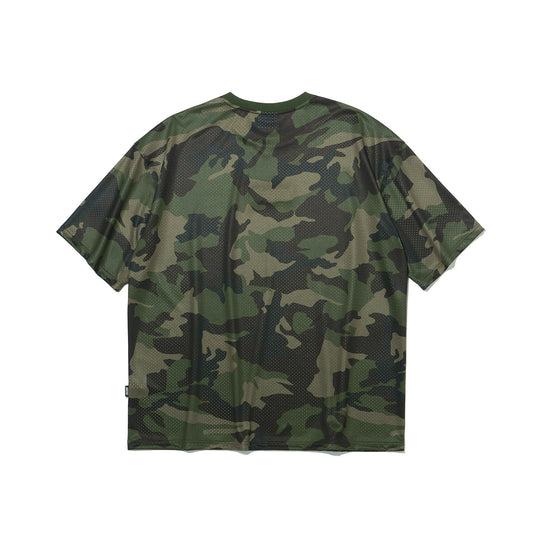 เสื้อยืดโอเวอร์ไซส์ตาข่าย Freedom Logo (ลายพรางเข้ม)