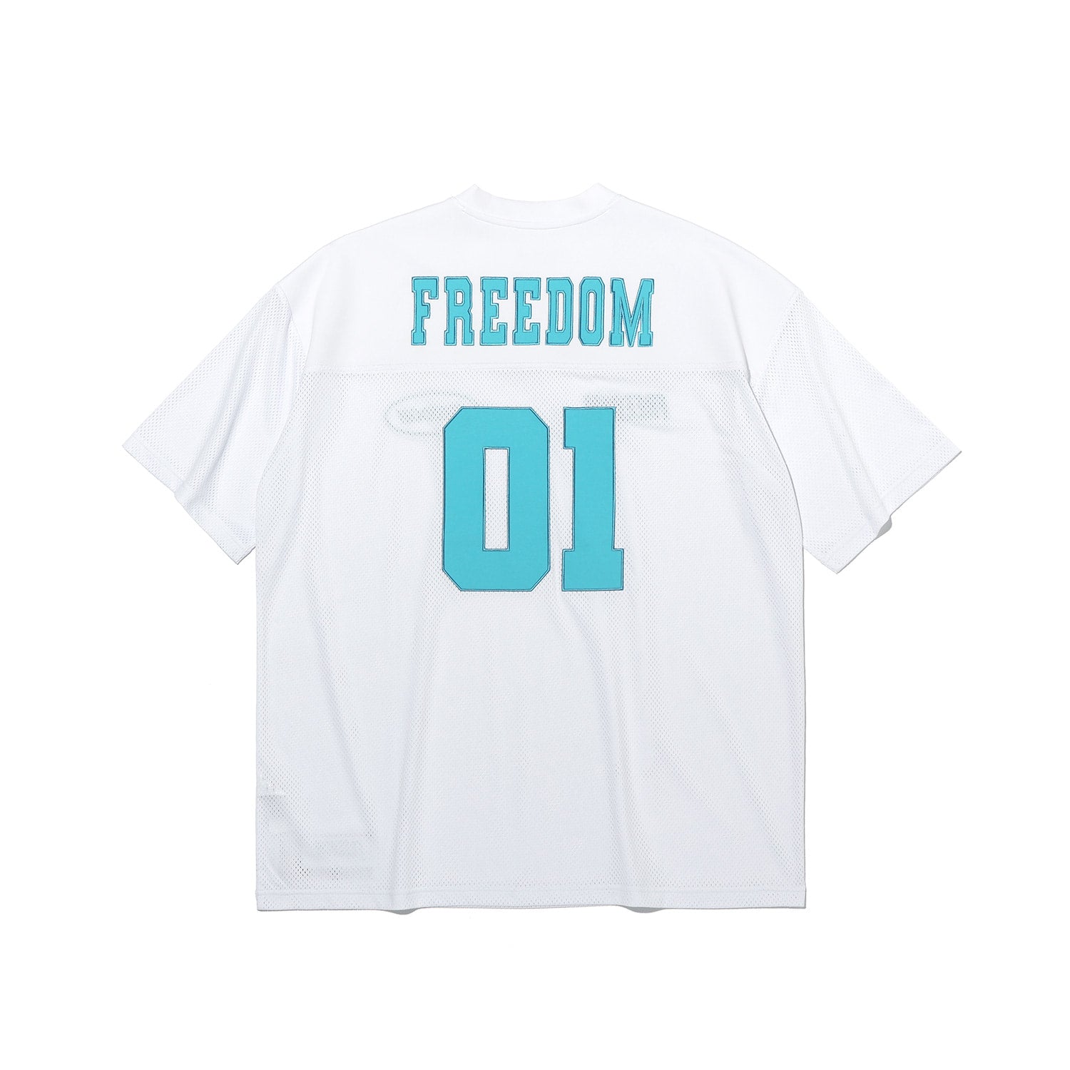 เสื้อเจอร์ซีย์รักบี้รุ่น Freedom Mesh (สีขาว/ฟ้า)