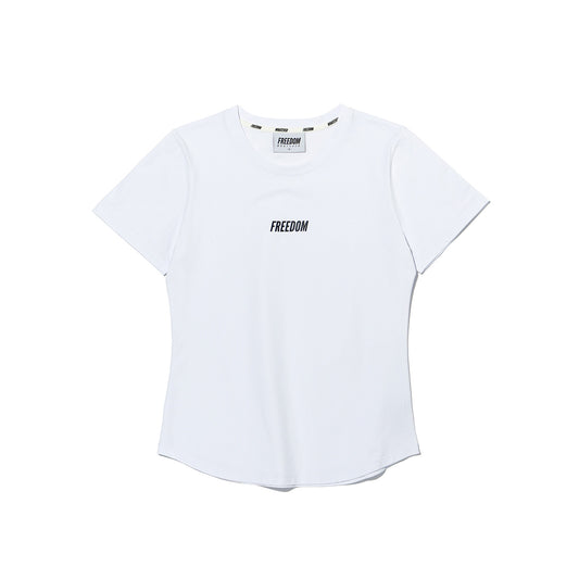 เสื้อยืดออกกำลังกายผู้หญิง Essential (สีขาว)