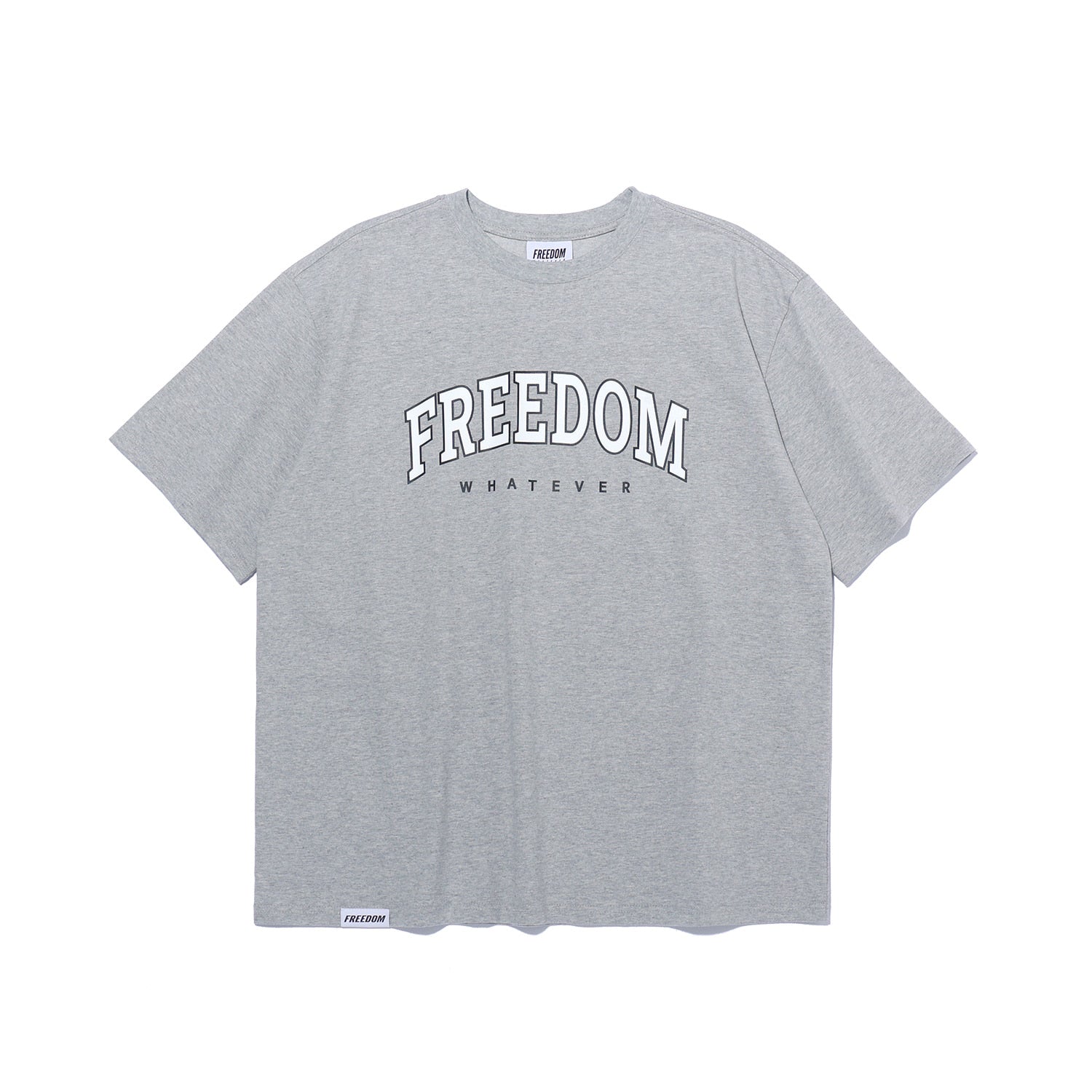 Freedom Arch Logo Semi-Overfit T-shirt (Gray)