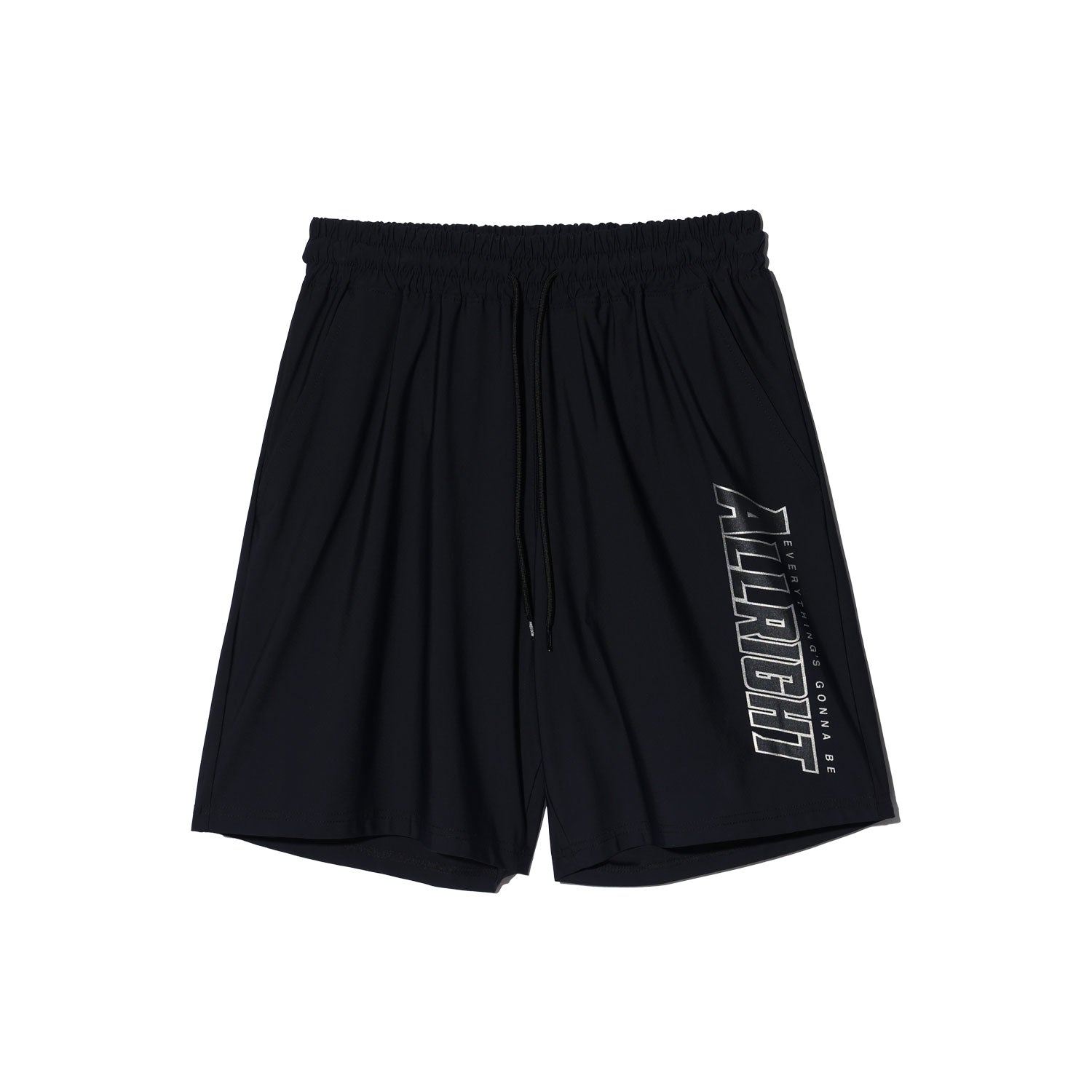 ALLRIGHT 24 กางเกงขาสั้นไนลอน (สีดำ)
