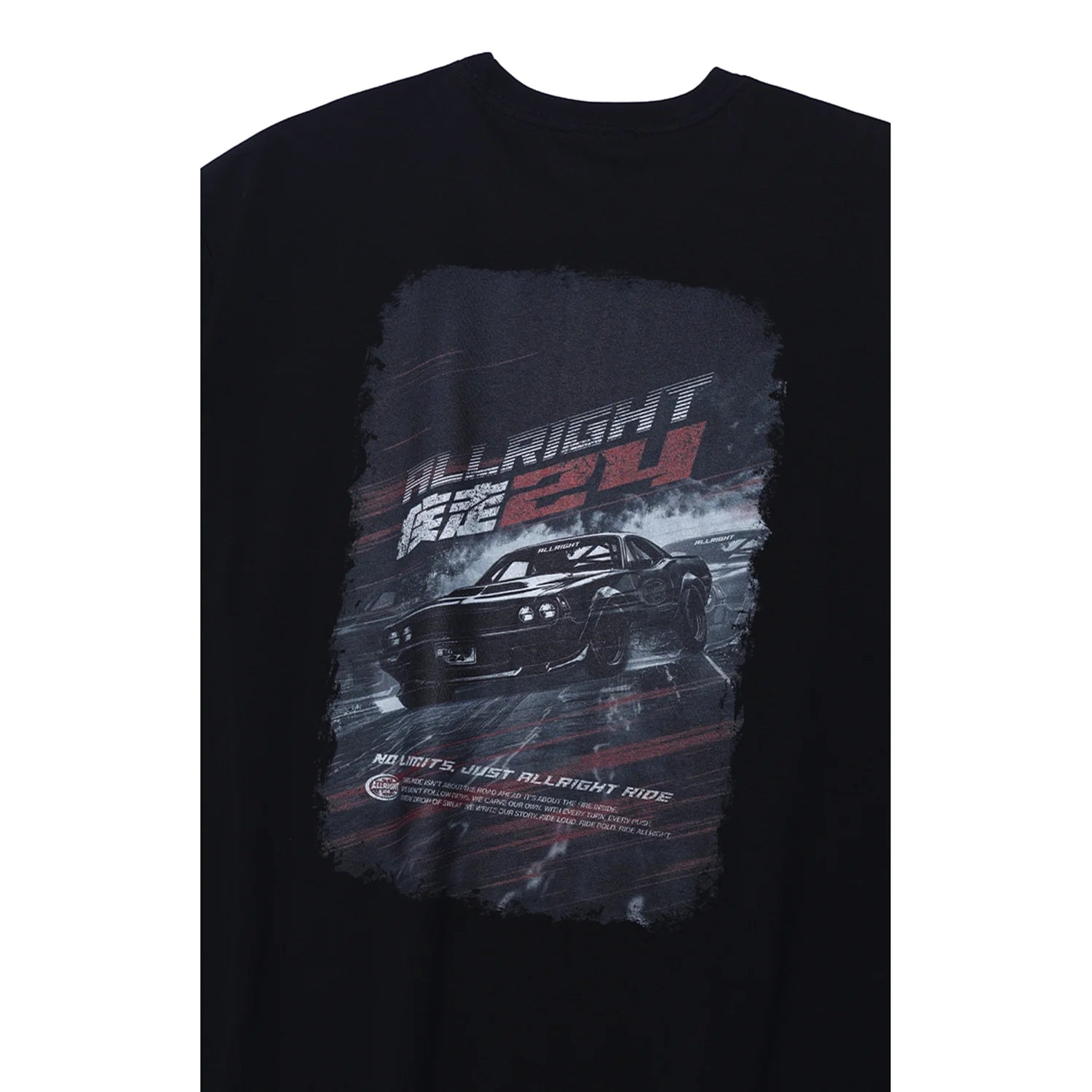 ALLRIGHT เสื้อยืด Run Overfit (สีดำ)
