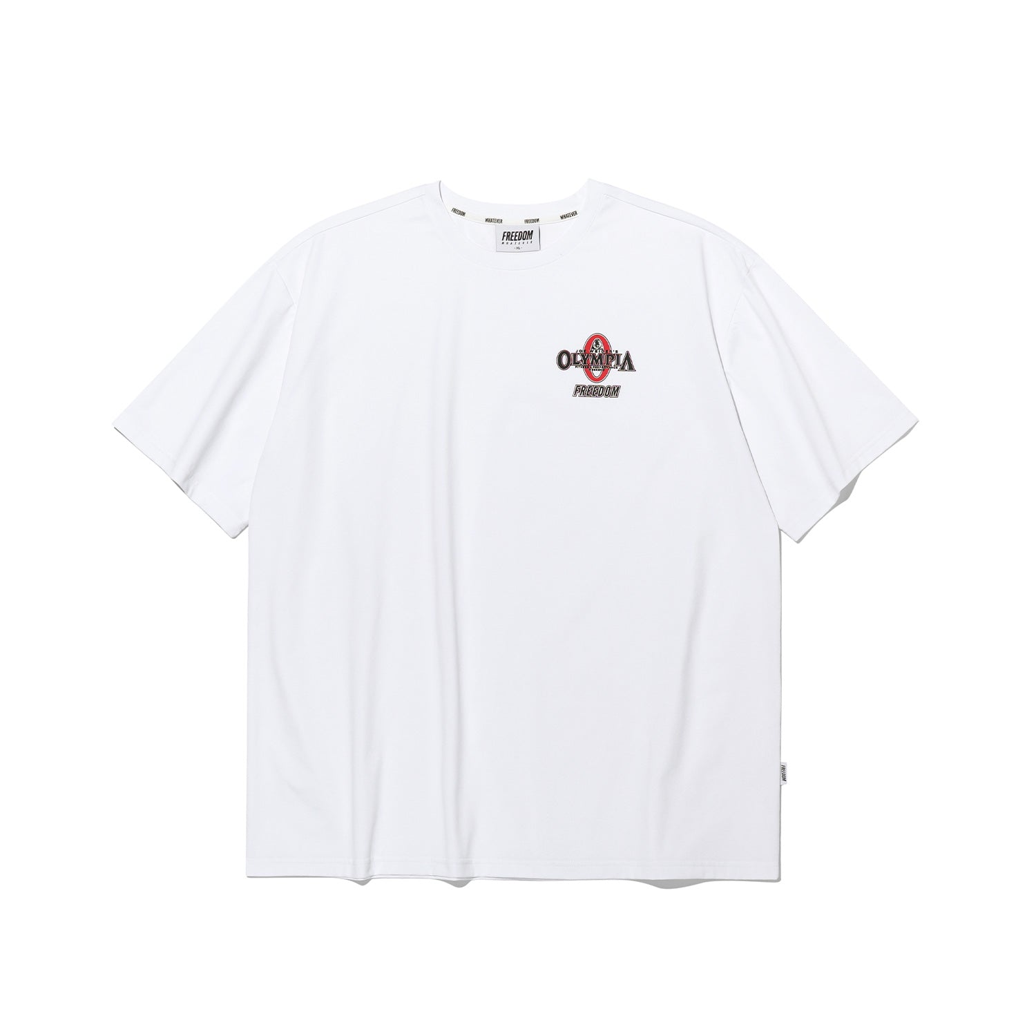 เสื้อยืด Olympia Essential ทรงกึ่งโอเวอร์ไซส์ (สีขาว)