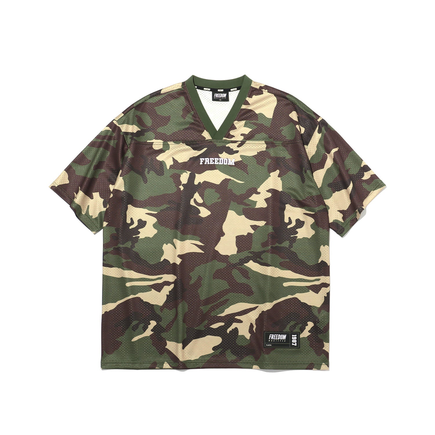 เสื้อรักบี้ตาข่ายทั้งตัว (ลายพรางอ่อน)