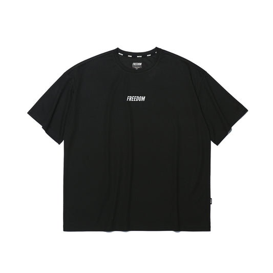เสื้อยืดโอเวอร์ไซส์ผ้าตาข่าย (สีดำ)