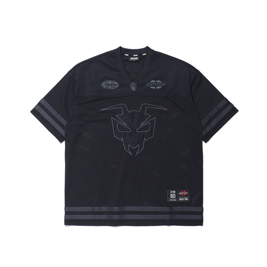 GYM80 เสื้อรักบี้ตาข่าย (สีดำ)