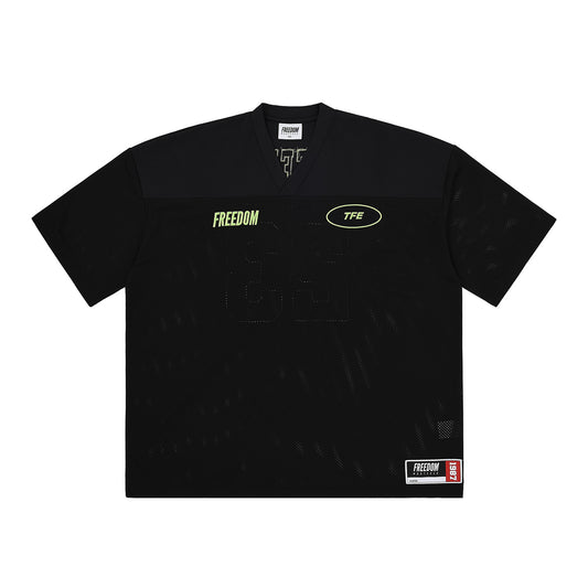 เสื้อรักบี้ตาข่าย TFE (สีดำ)