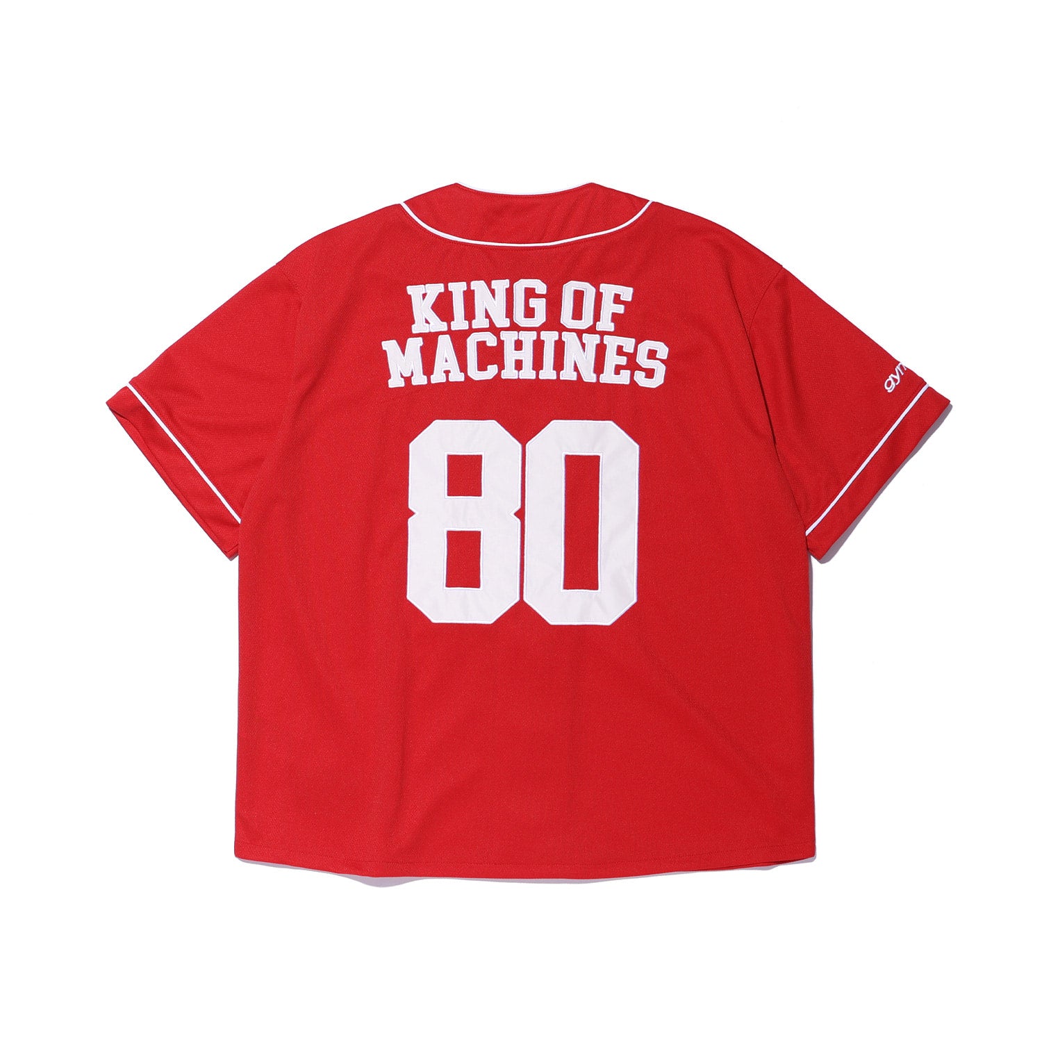 เสื้อเบสบอลตาข่ายระบายอากาศ GYM80 (สีแดงเข้ม)