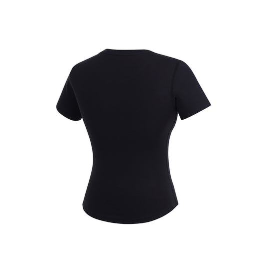 เสื้อครอปเอวลอย Essential (สีดำ)