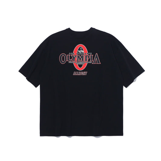 เสื้อยืด Olympia ALLRIGHT โลโก้เล็ก (สีดำ)