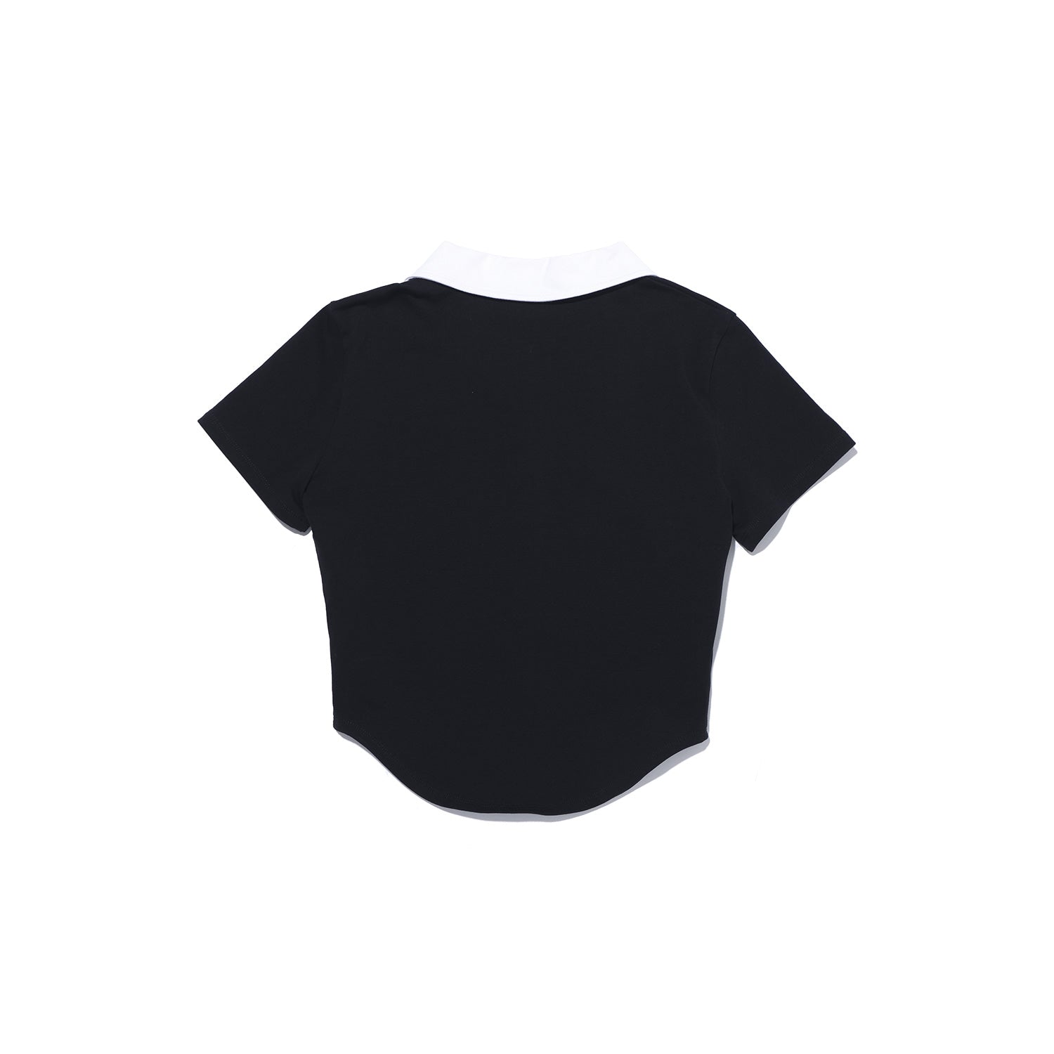 เสื้อแขนสั้นคอปก (ดำ)