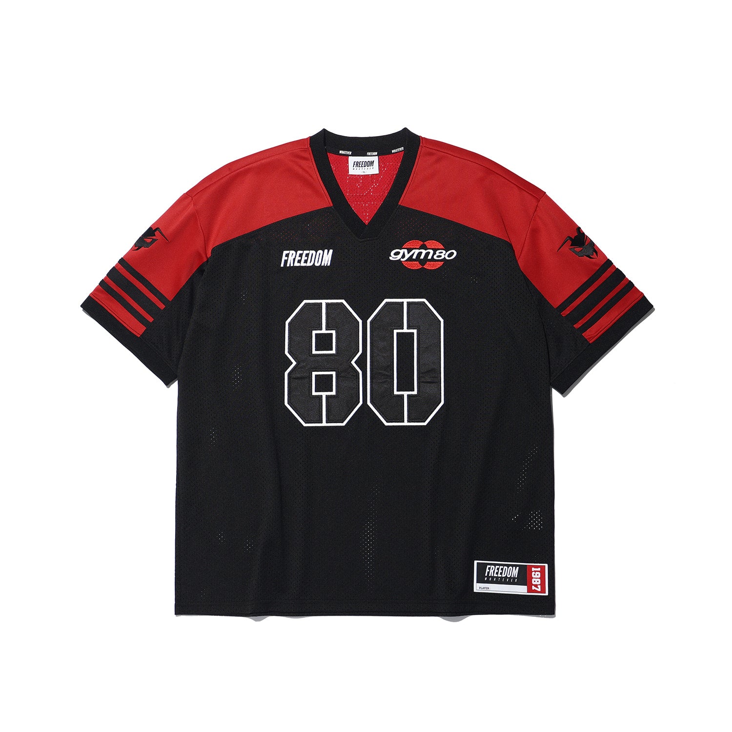 เสื้อรักบี้ GYM80 (สีดำ)