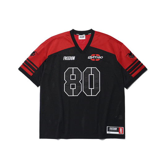 เสื้อรักบี้ GYM80 (สีดำ)