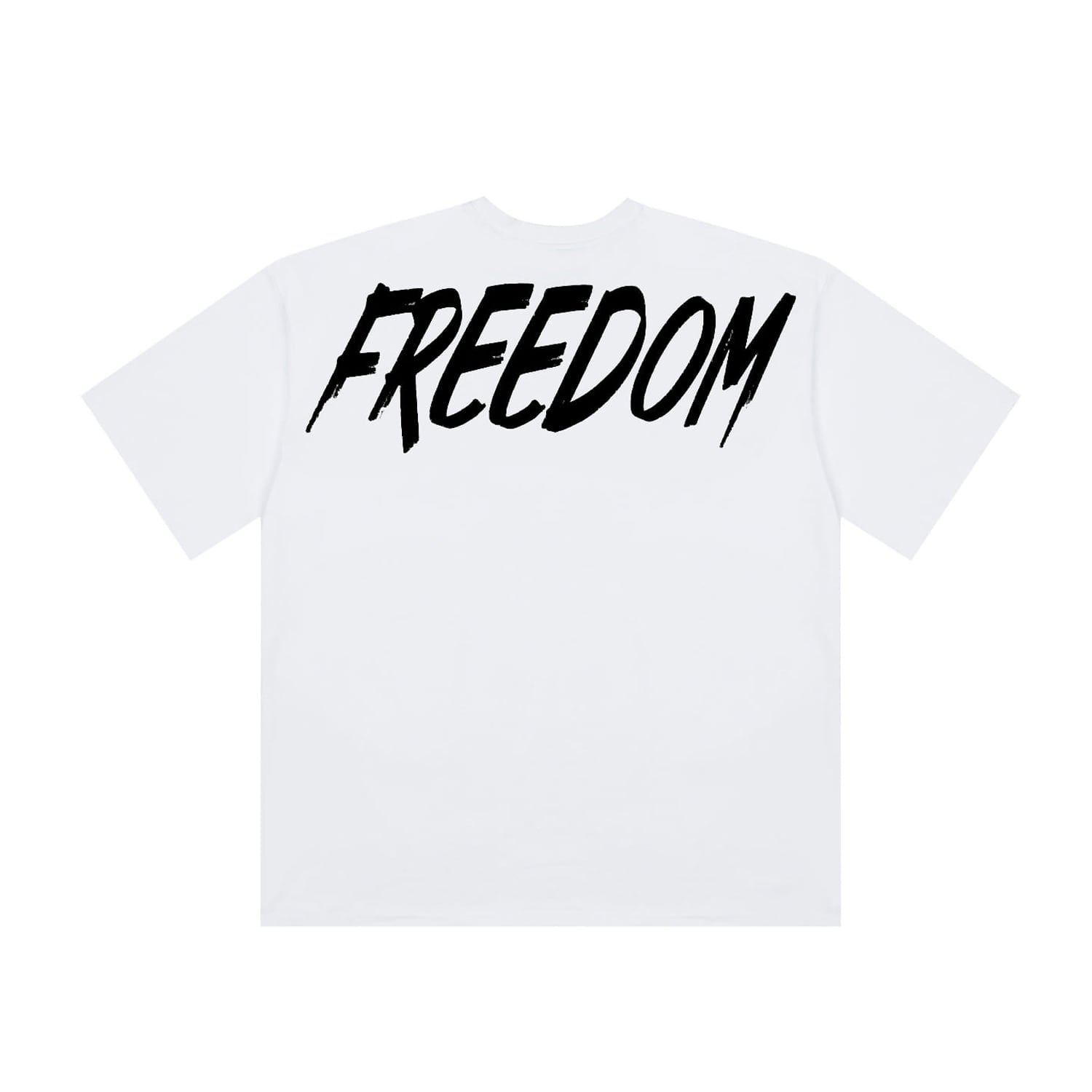 FREEDOM Overfit Back Printing T-Shirt (White)