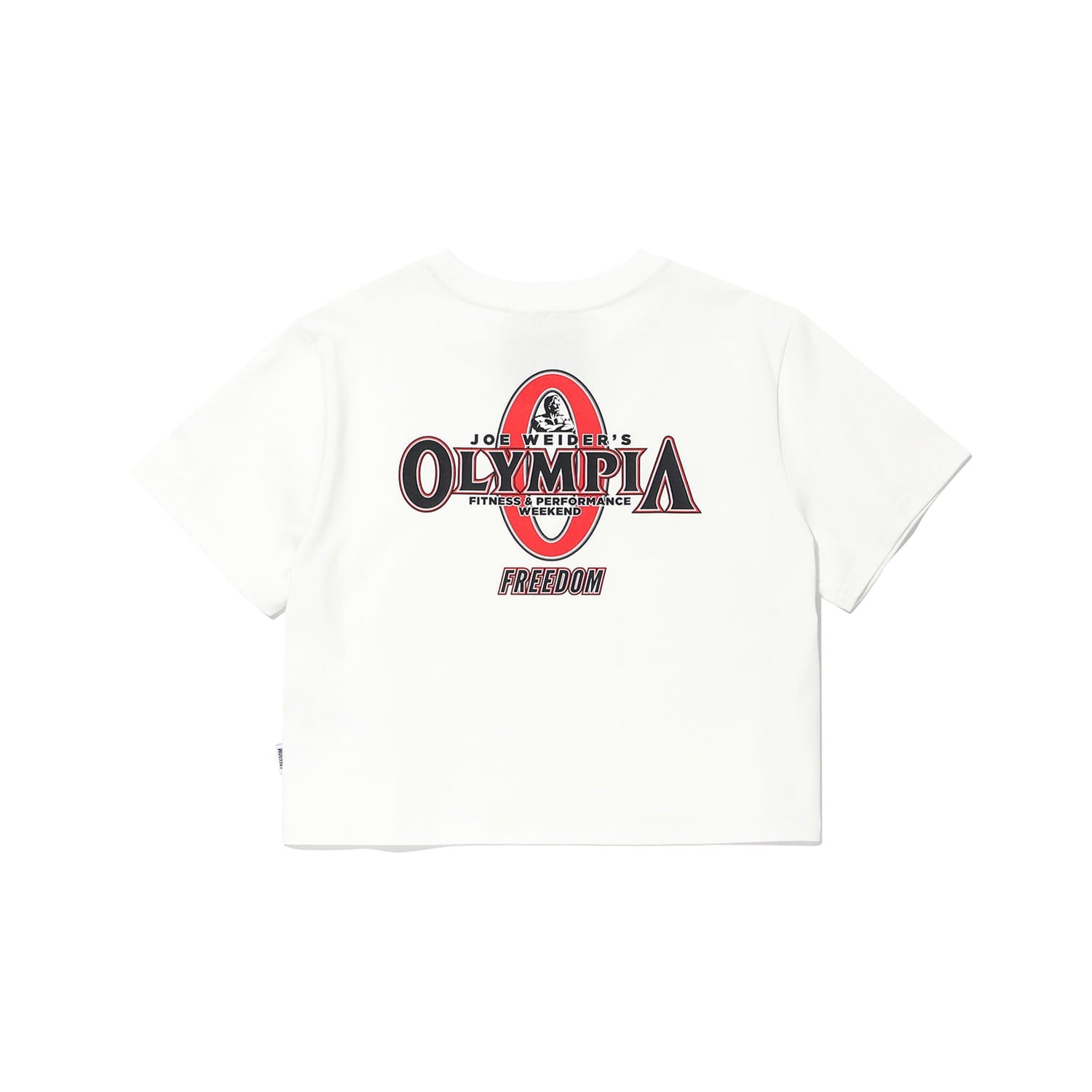 เสื้อครอป Olympia Small Logo สำหรับผู้หญิง (สีขาว)