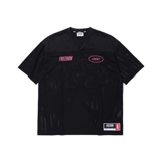 เสื้อรักบี้ลายลัคกี้ (สีดำ)