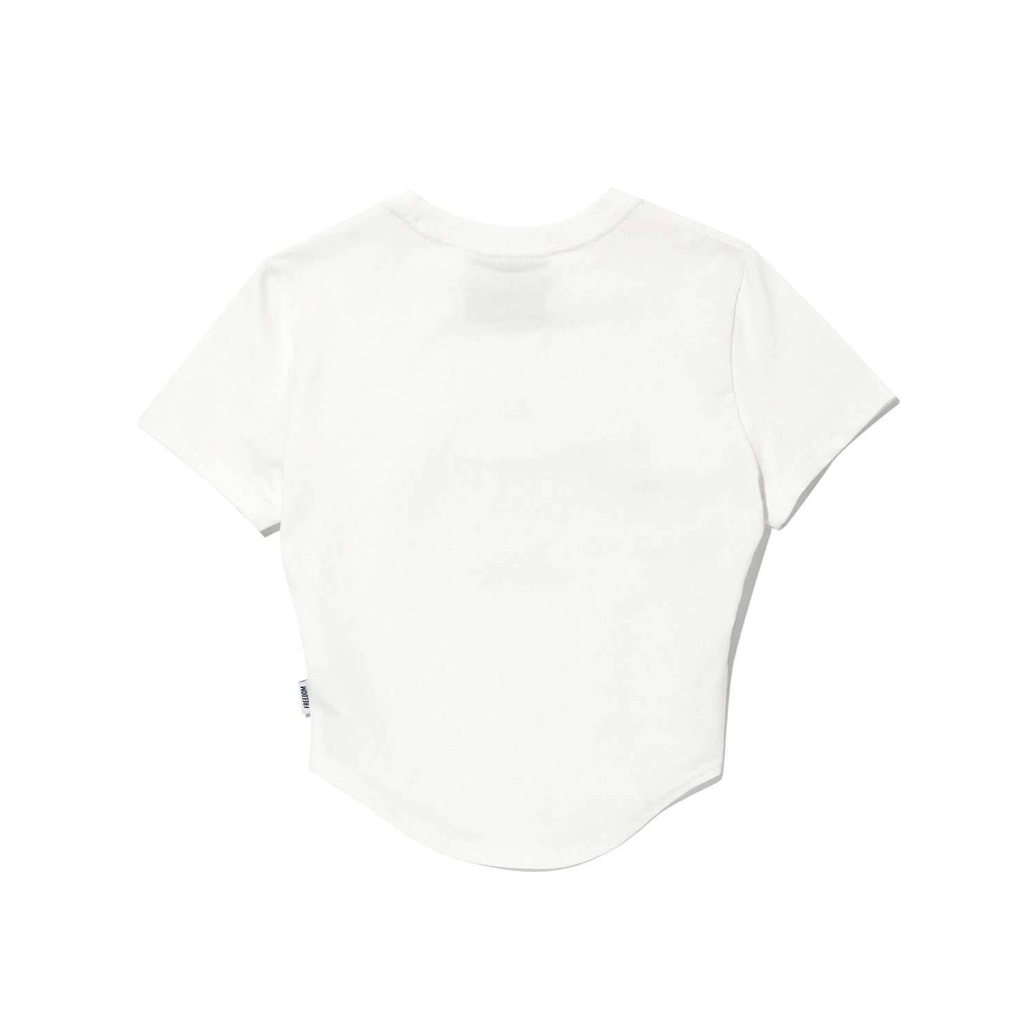 เสื้อครอปผู้หญิงโอลิมเปียโลโก้ใหญ่ (สีขาว)