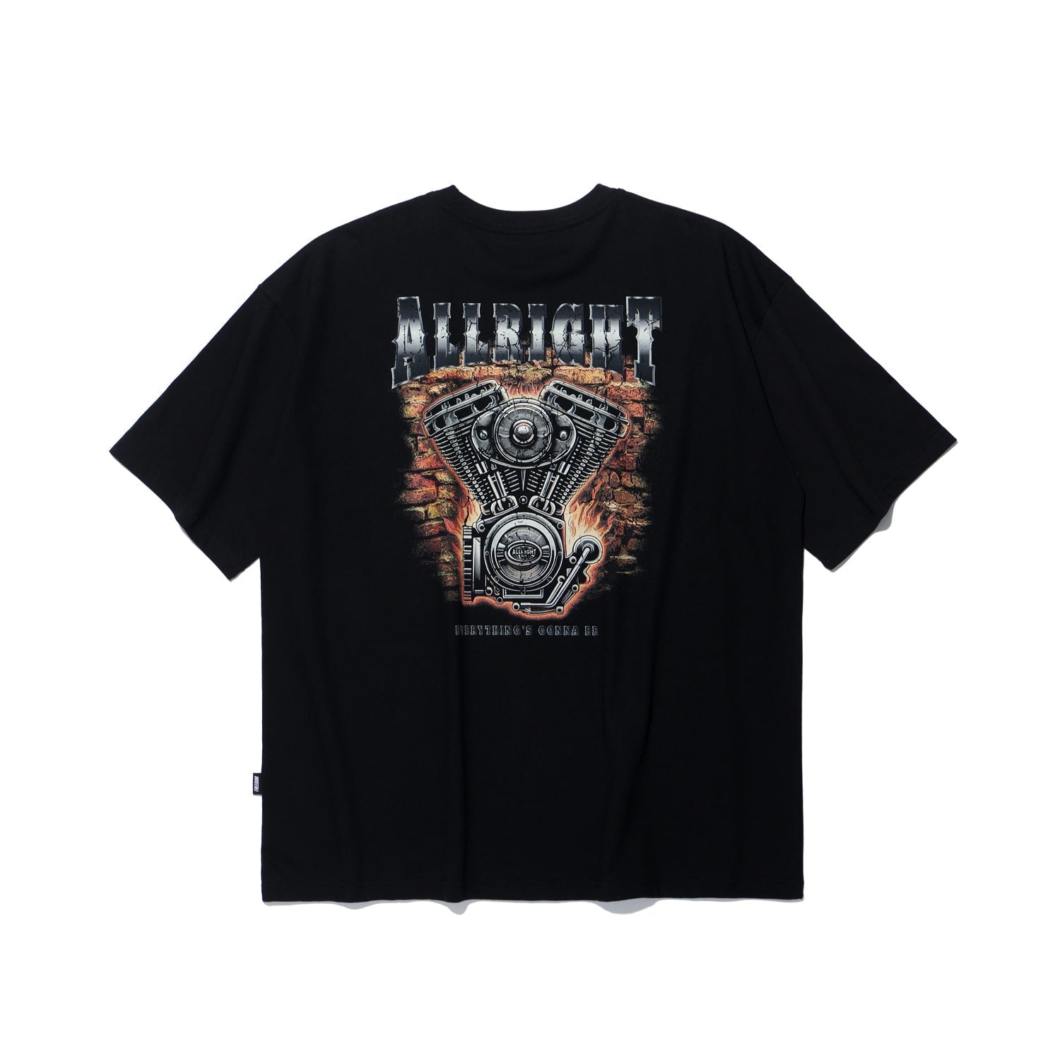 เสื้อยืด All Right Iron Spirit (สีดำ)