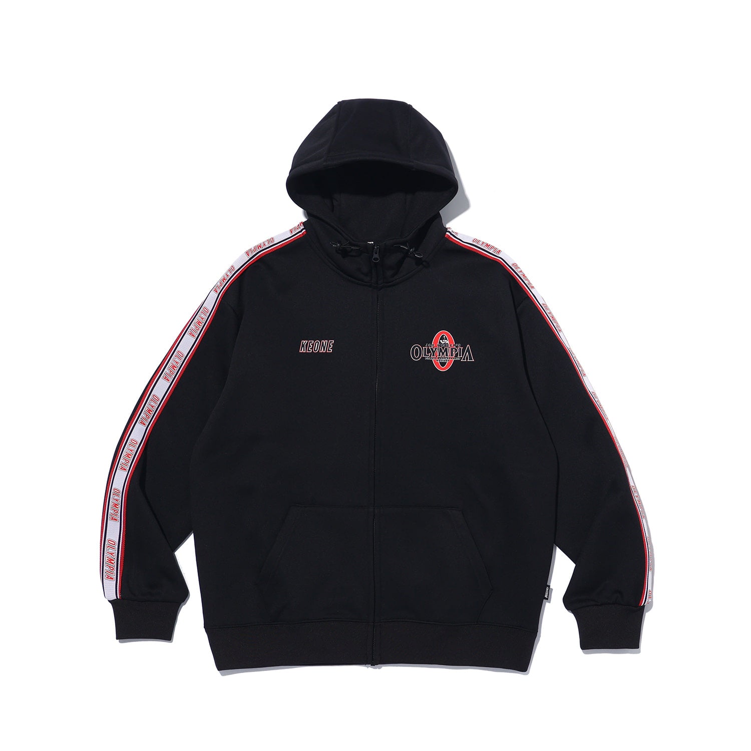 เสื้อฮู้ด KEONE Mesh Embossed (สีดำ) แบรนด์ Olympia