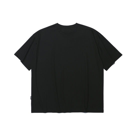 เสื้อยืดโอเวอร์ไซส์ผ้าตาข่าย (สีดำ)