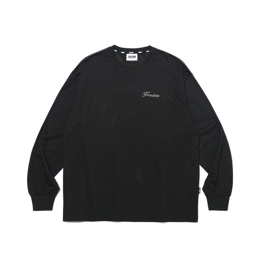 เสื้อตาข่ายแขนยาว Sideline (สีดำ)