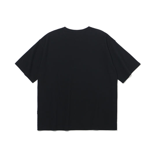 เสื้อยืดโอเวอร์ไซส์ลายวาฟเฟิล 1987 (สีดำ)