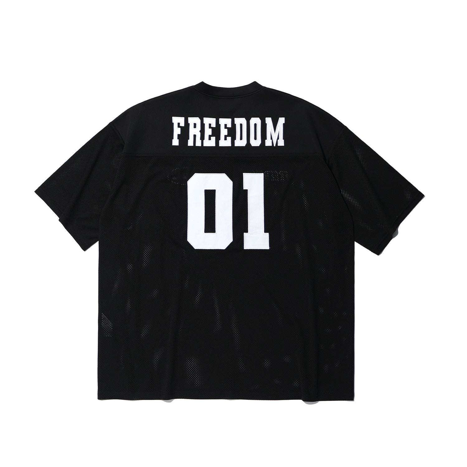 เสื้อรักบี้ตาข่าย FREEDOM (สีดำ)
