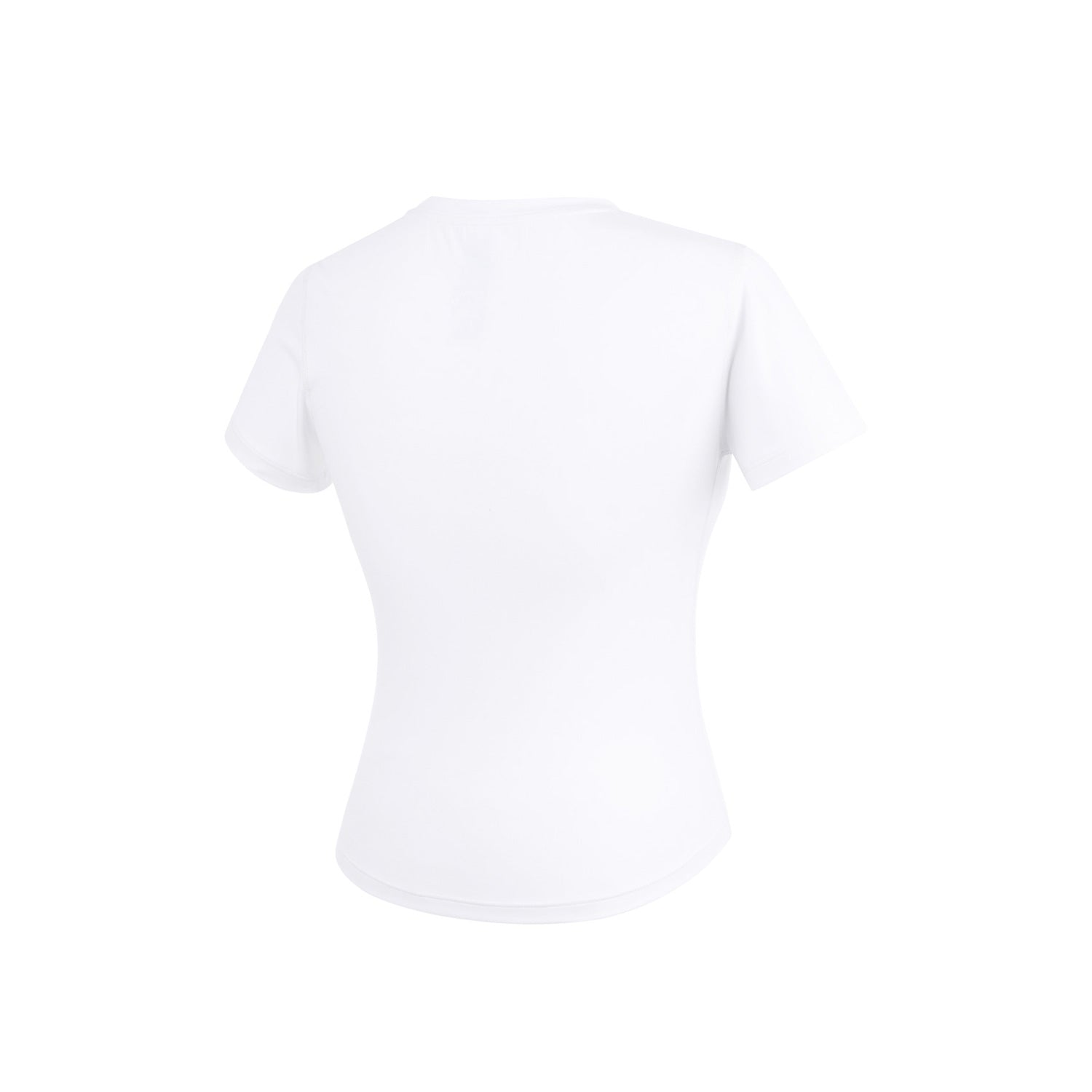 เสื้อยืดครอปโค้ง Essential (สีขาว)
