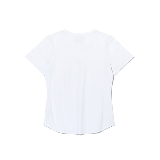 เสื้อยืดออกกำลังกายผู้หญิง Essential (สีขาว)
