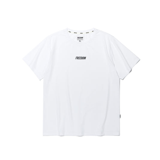 เสื้อยืดทรงรัดรูปผ้าตาข่าย (สีขาว)