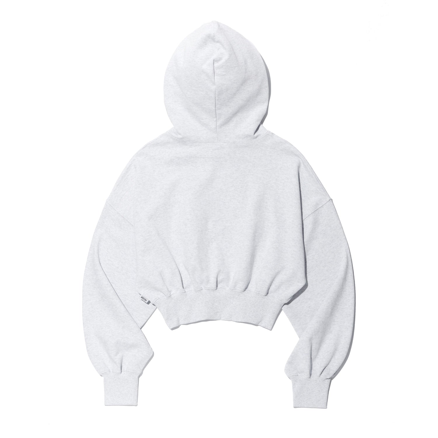 เสื้อฮู้ดดี้ครอป ลายทาง โลโก้เล็ก สำหรับผู้หญิง (สีกรมท่า)