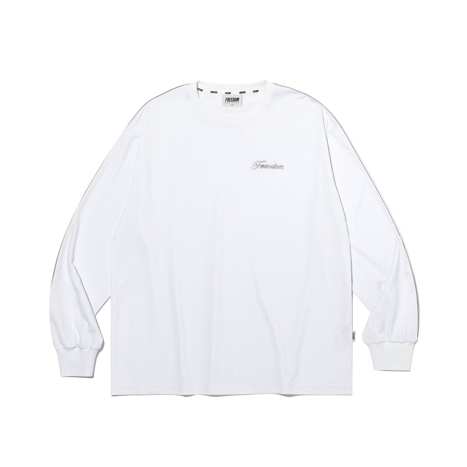เสื้อแขนยาวตาข่าย Sideline (สีขาว)