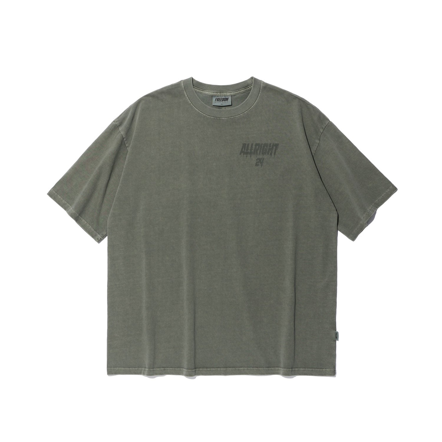 เสื้อยืด Pigment ALLRIGHT 24 (สีกากี)