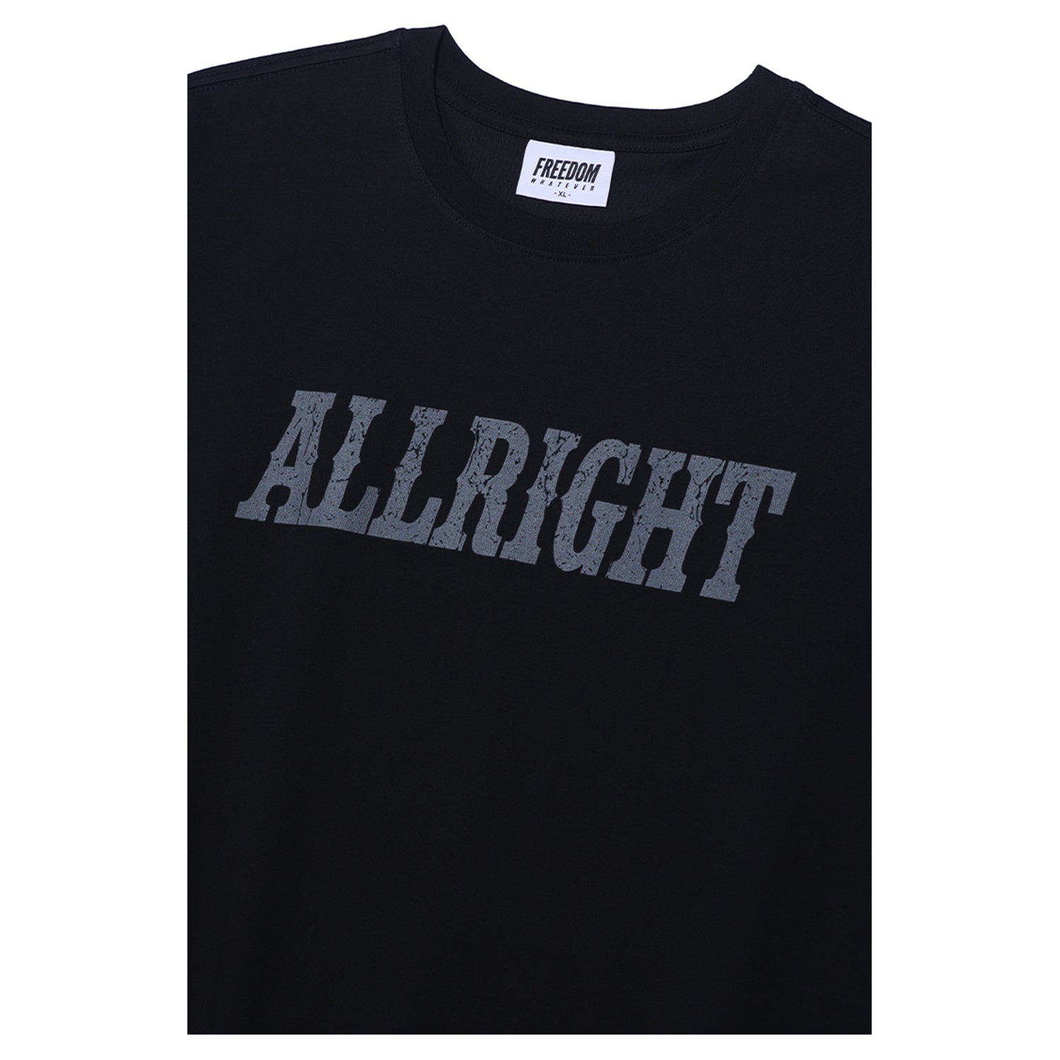 ALLRIGHT Black Horse Overfit T-Shirt (Black) detail