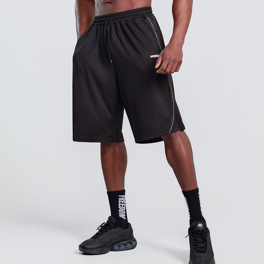Air Mesh Split Bermuda Shorts (Black) detail