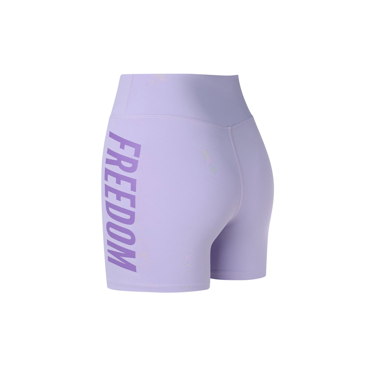 กางเกงปั่นจักรยานขาสั้นพิมพ์ลายโลโก้ Women's Freedom (สีม่วง)