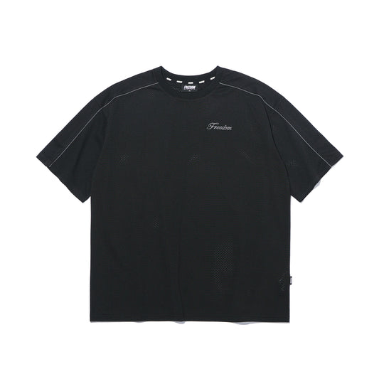 เสื้อยืดผ้าตาข่าย sideline (สีดำ)