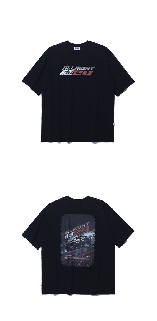 ALLRIGHT Run Overfit T-Shirt (Black) — product detail