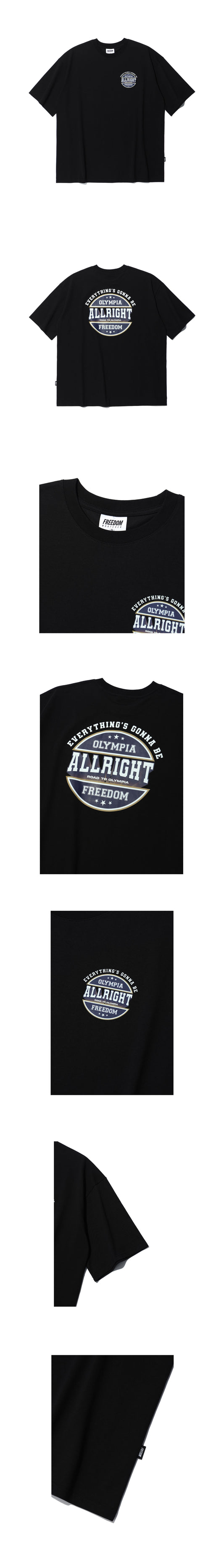 ALLRIGHT R.T.O T-Shirts (Black) — product detail